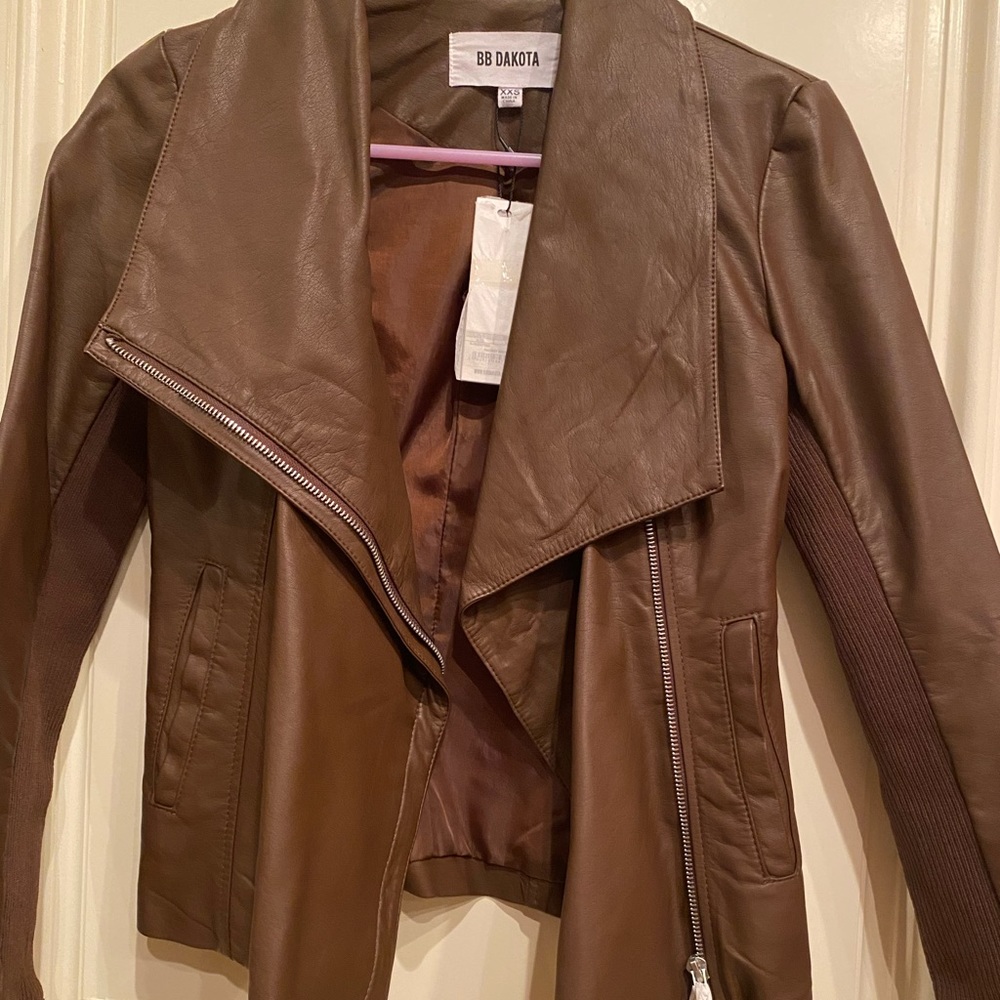 BB Dakota faux suede leather jacket Size XXS